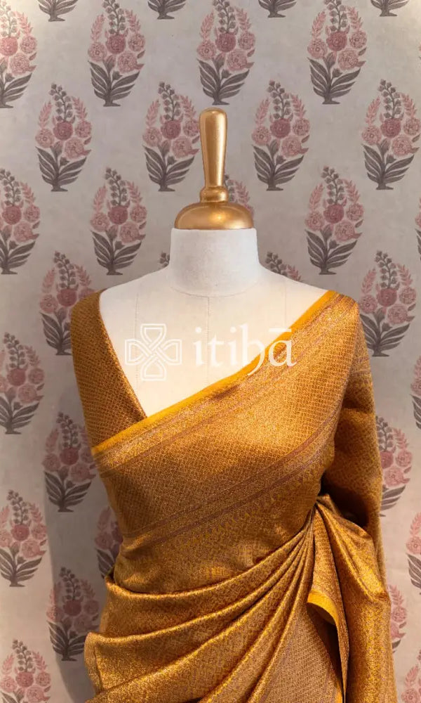 SOFT KATAN SILK ANTIQUE BANARASI SAREE
