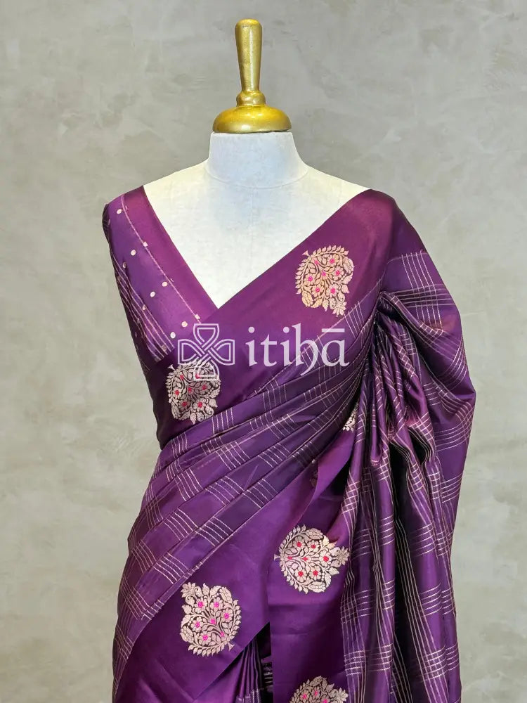 SOFT KATAN SILK MEENAKARI BANARASI SAREE