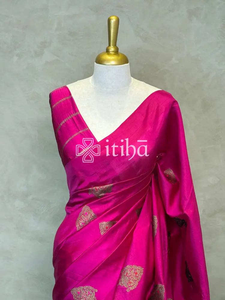 SOFT KATAN SILK MEENAKARI BANARASI SAREE