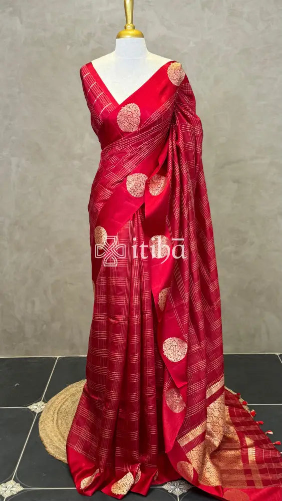 SOFT KATAN SILK MEENAKARI BANARASI SAREE