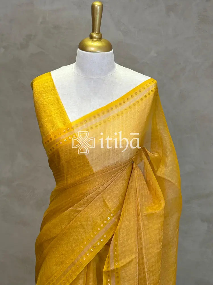 TISSUE KORA MUSLIN SILK SAREE