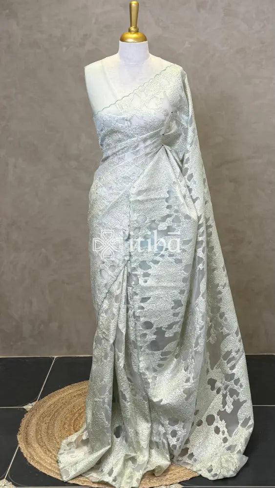 TURKISH ORGANZA DESIGNER SAREE