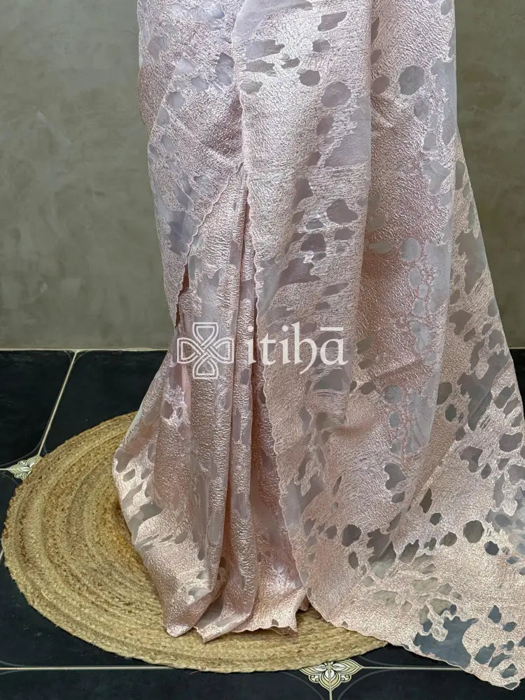 TURKISH ORGANZA DESIGNER SAREE