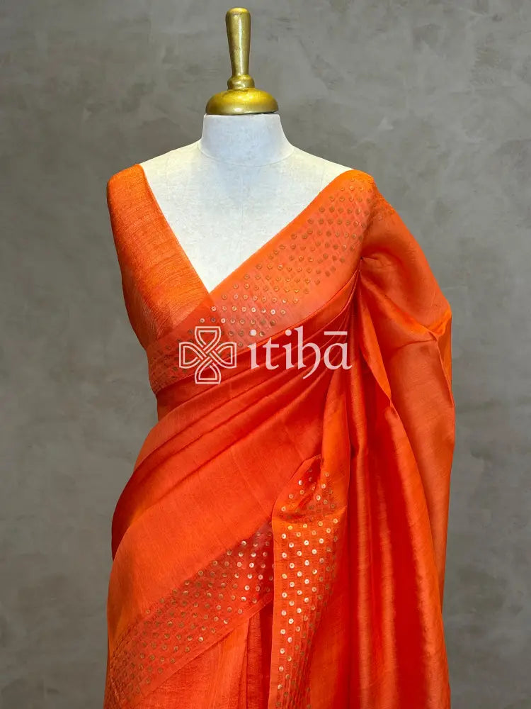 TUSSAR ORGANZA SAREE
