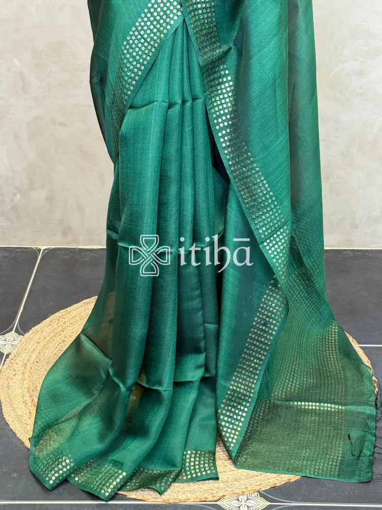 TUSSAR ORGANZA SAREE