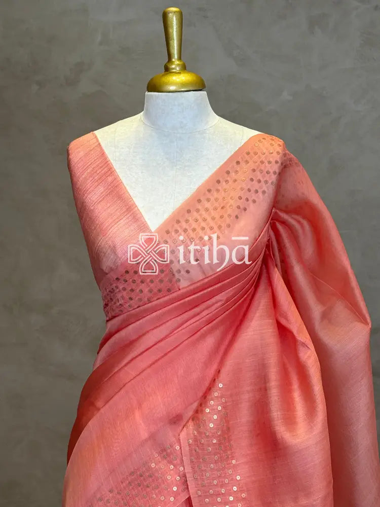 TUSSAR ORGANZA SAREE