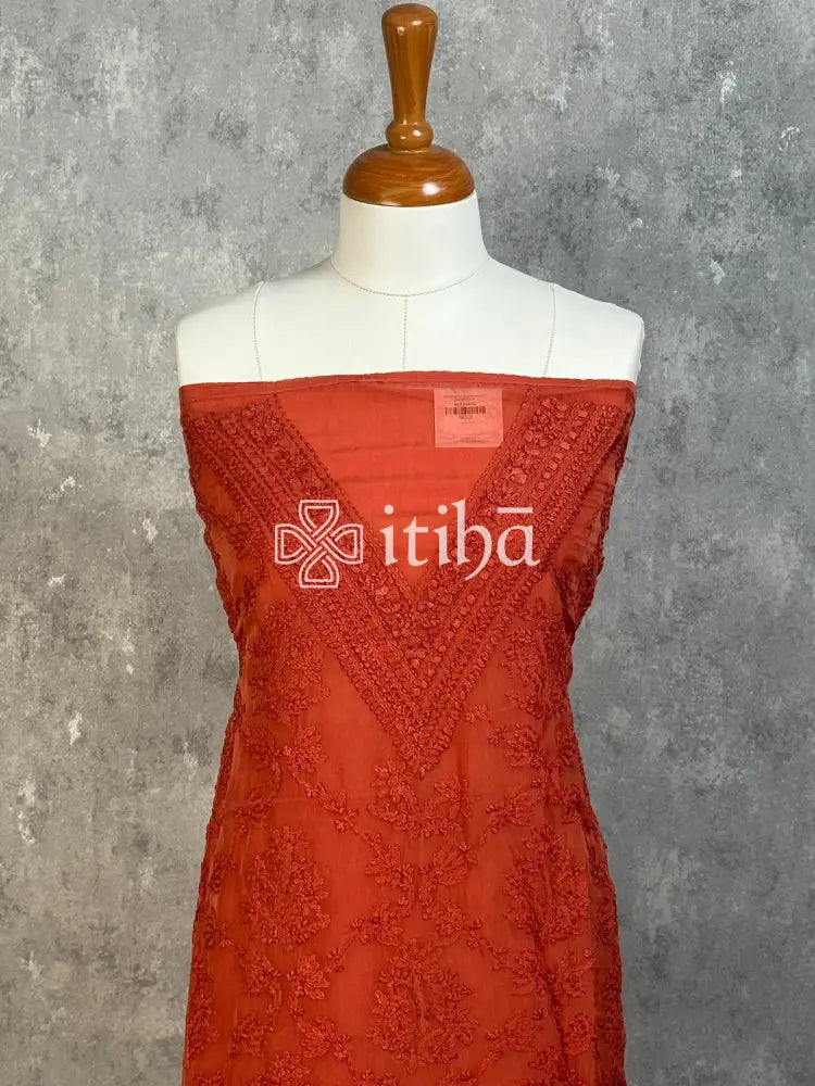VISCOSE ORGANZA CHIKANKARI SALWAR SUIT