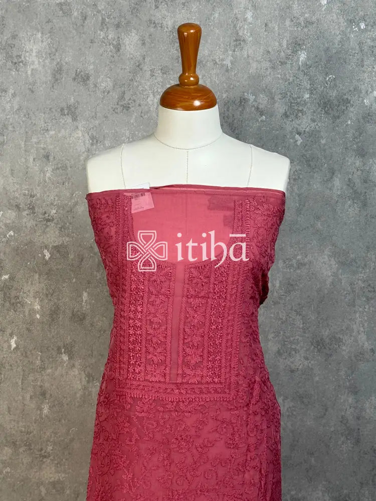 VISCOSE ORGANZA CHIKANKARI SALWAR SUIT