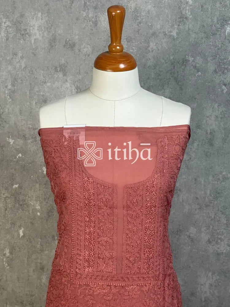 VISCOSE ORGANZA CHIKANKARI SALWAR SUIT