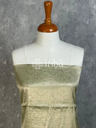 BANARASI BROCADE SUIT SET - PISTA GREEN