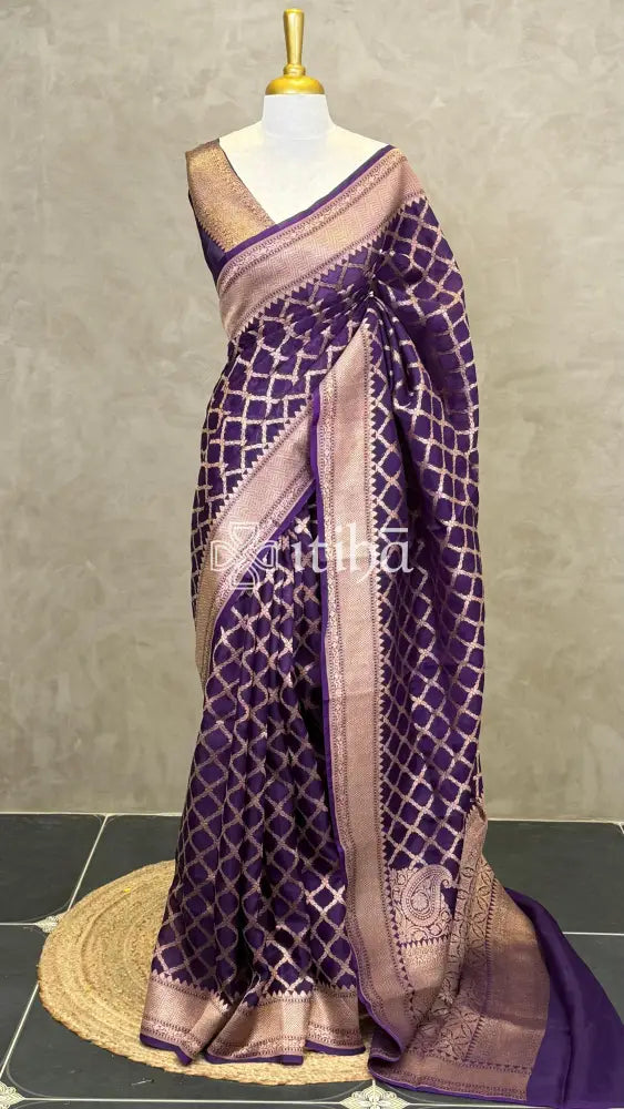BANARASI ORGANZA JAAL SAREE