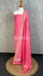 BANARASI SILK SUIT - PINK