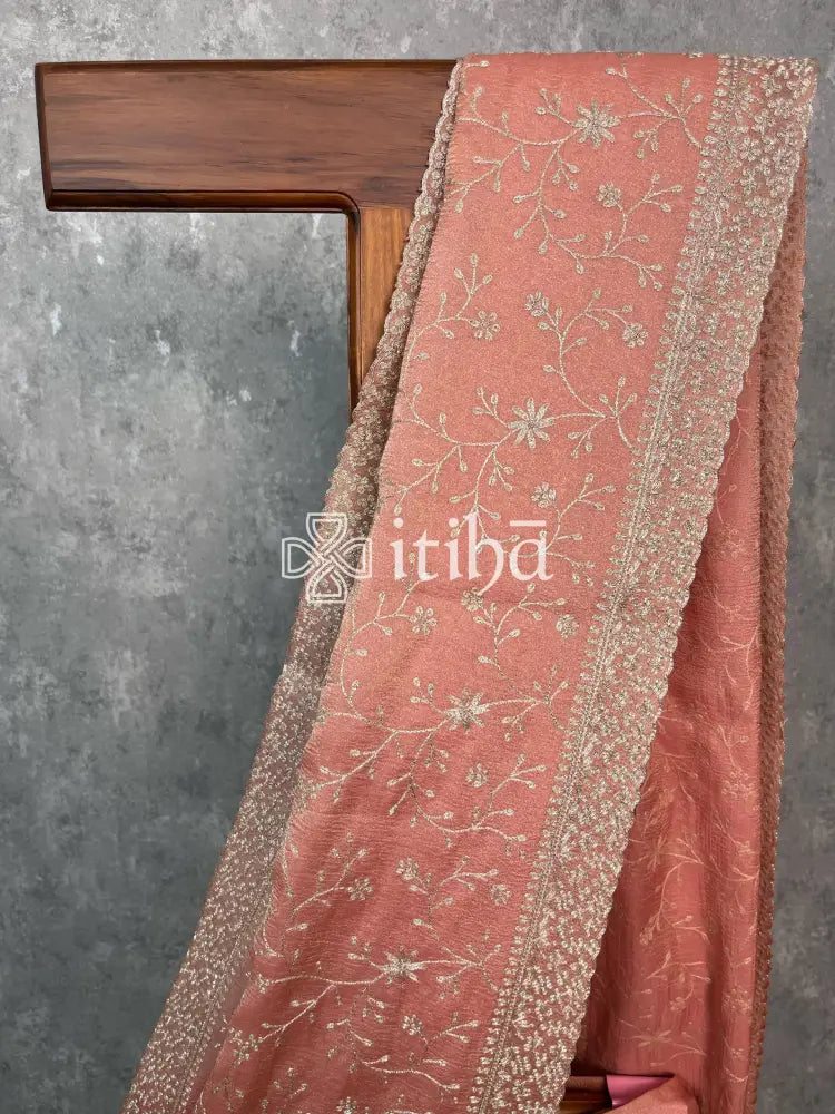 CHIFFON EMBROIDERY SAREE