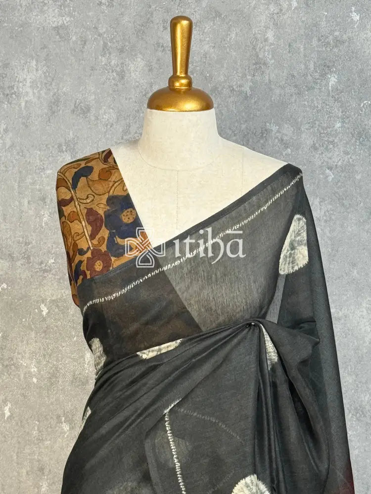 COTTON LINEN SAREE