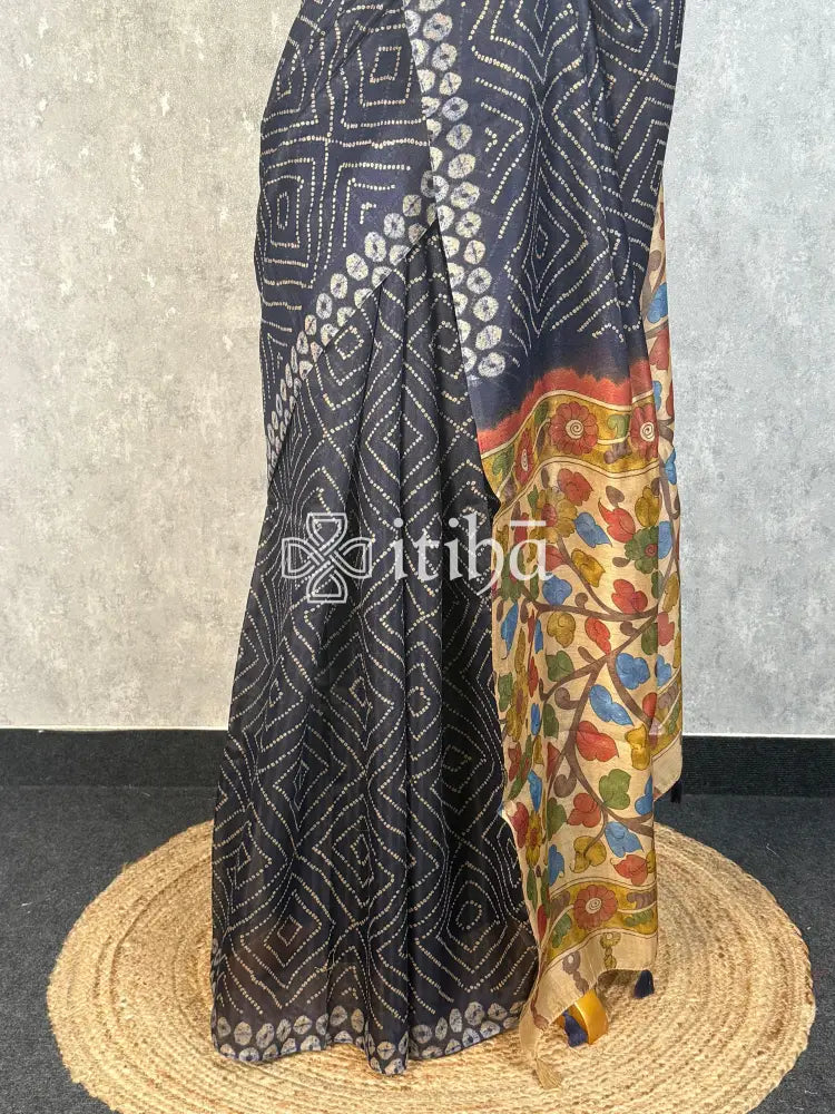 COTTON LINEN SAREE
