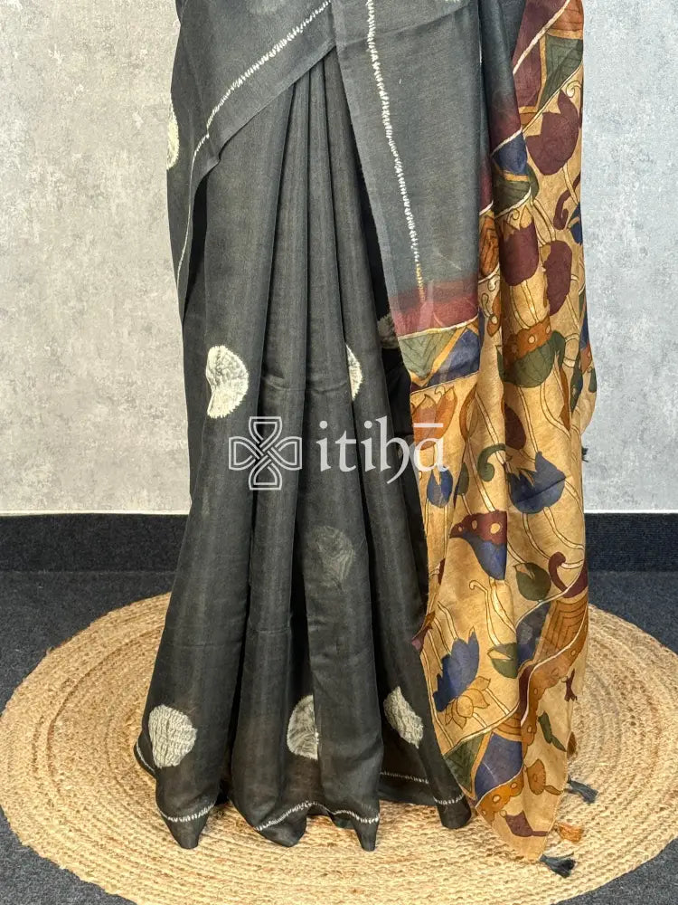 COTTON LINEN SAREE
