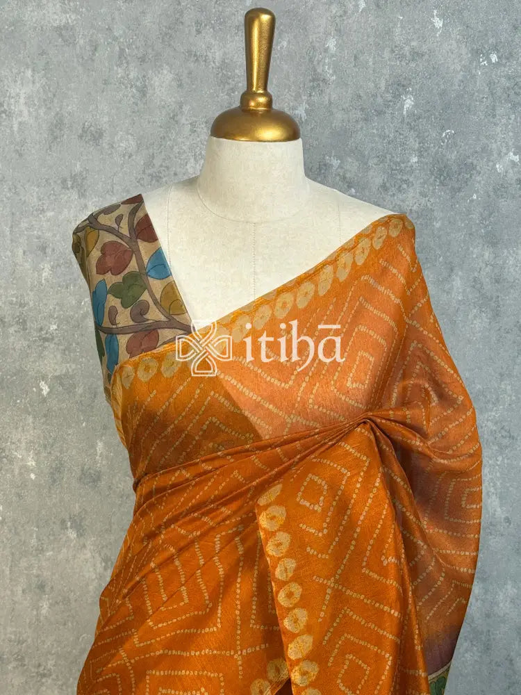 COTTON LINEN SAREE
