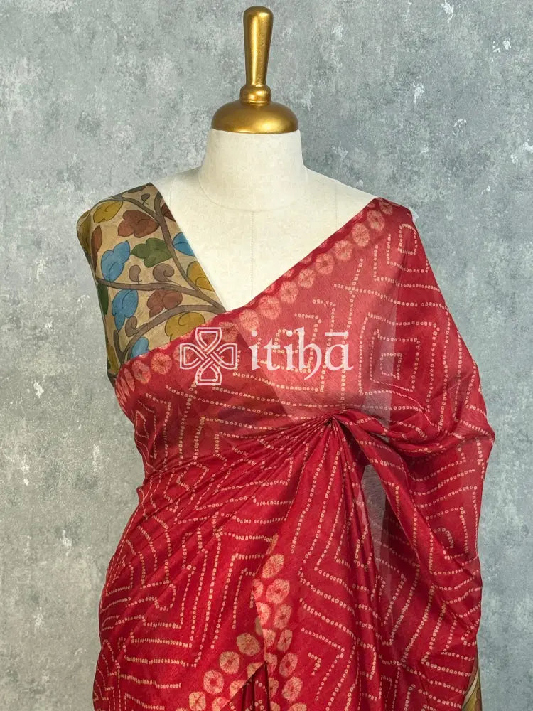 COTTON LINEN SAREE