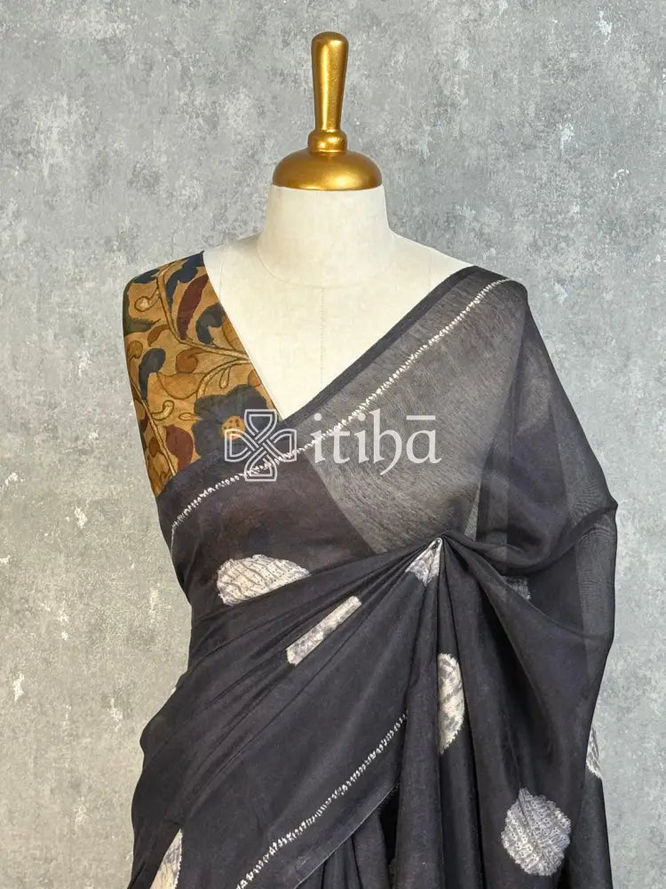 COTTON LINEN SAREE