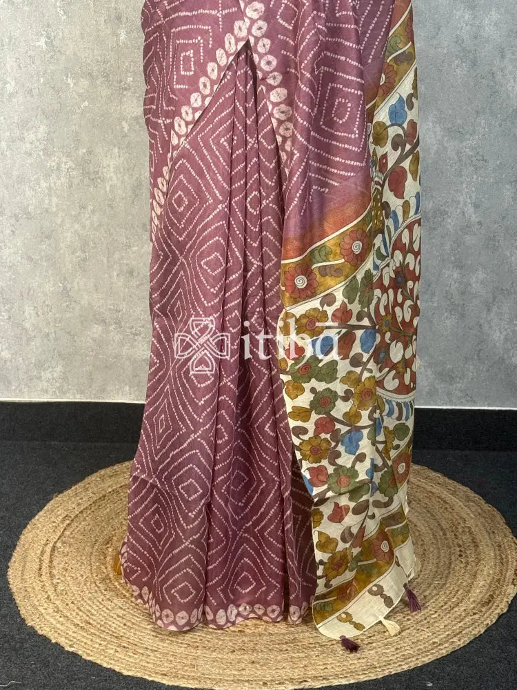 COTTON LINEN SAREE
