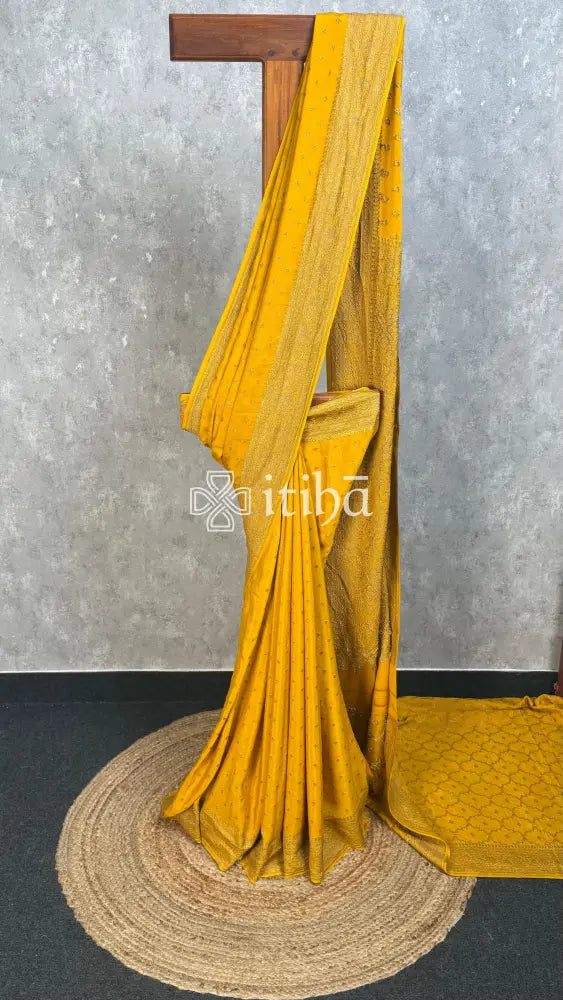 CREPE SILK HL BANARASI SAREE