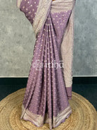 CREPE SILK JACQUARD WATER BANARASI SAREE