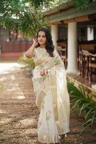 FLORAL PRINTED SILK KOTA SAREE