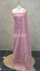 HAND EMBROIDERY SUIT SET - ONION PINK