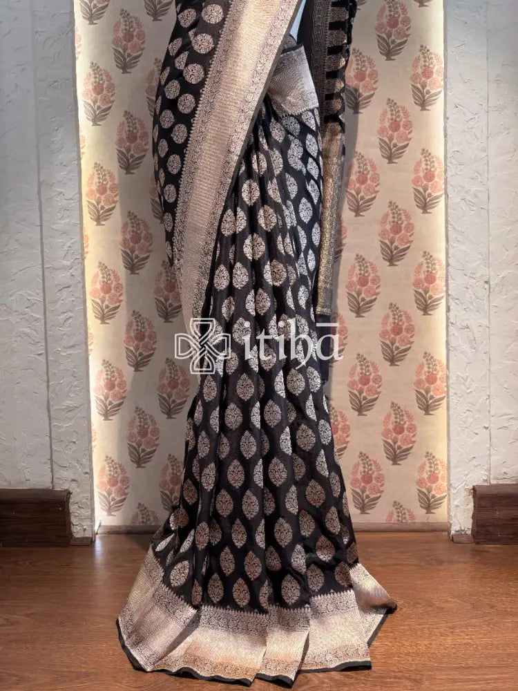 KATAN SILK BHUTA HL BANARASI SAREE