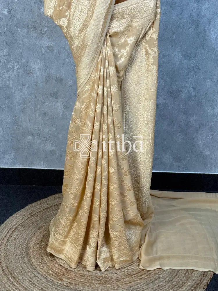 KHADDI GEORGETTE HL BANARASI SAREE