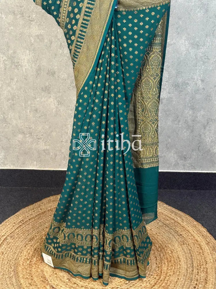 KHADDI GEORGETTE HL BANARASI SAREE