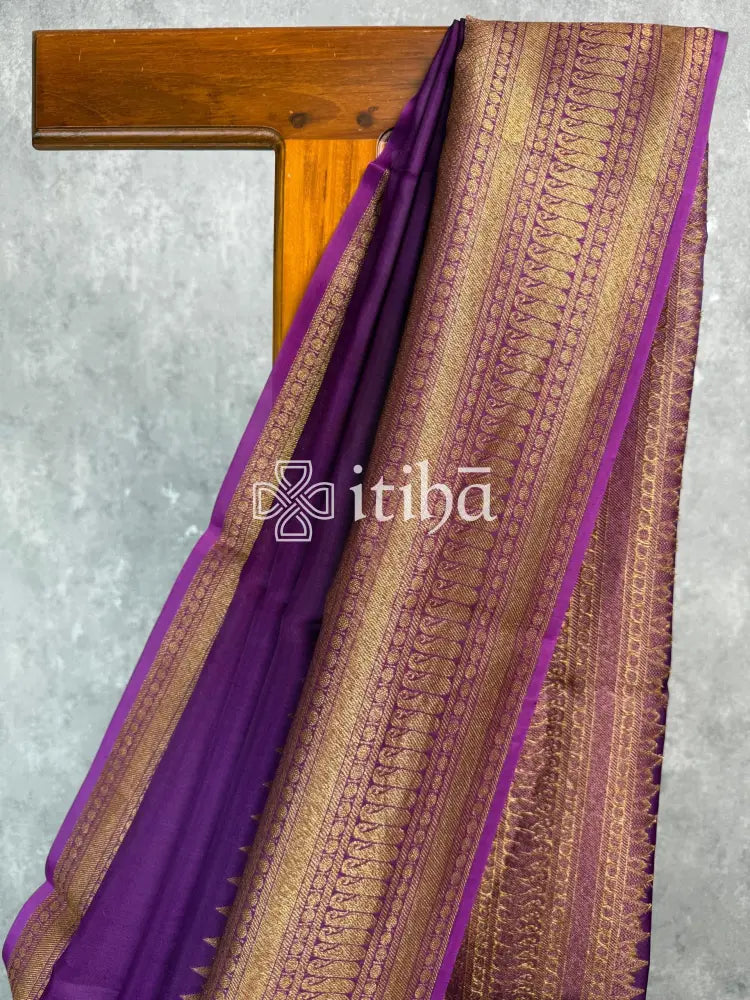 KORA ANTIQUE ZARI BIG BORDER BANARASI SAREE