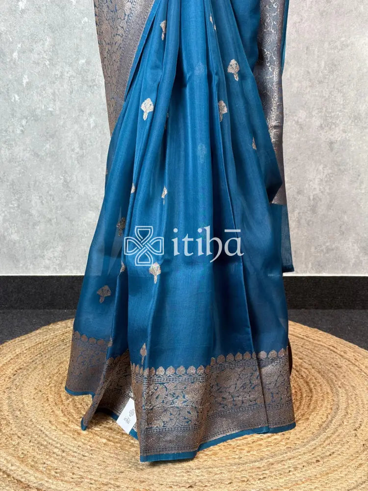 KORA ANTIQUE ZARI BORDER BANARASI SAREE