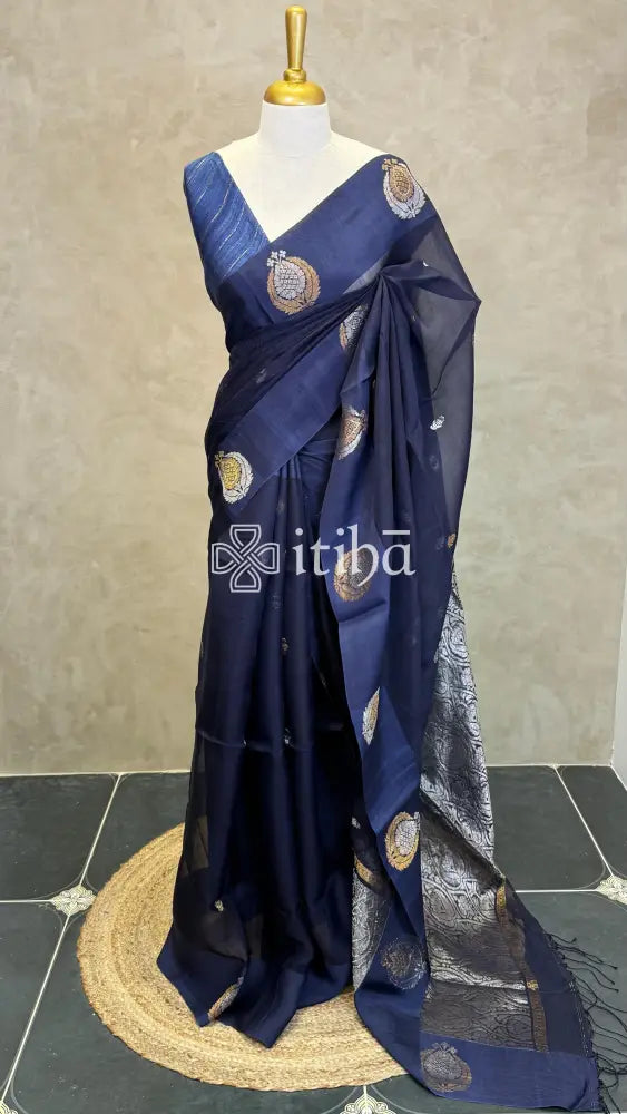 KORA MUSLIN JAMDANI SAREE