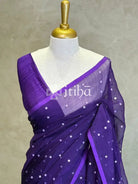 KORA MUSLIN SEQUENCE WEAVING SAREE