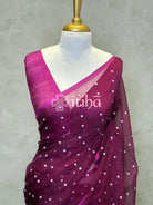 KORA MUSLIN SEQUENCE WEAVING SAREE