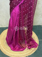 KORA MUSLIN SEQUENCE WEAVING SAREE