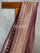KORA WATER ZARI BHUTA BANARASI SAREE