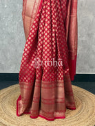 KORA WATER ZARI BHUTA BANARASI SAREE