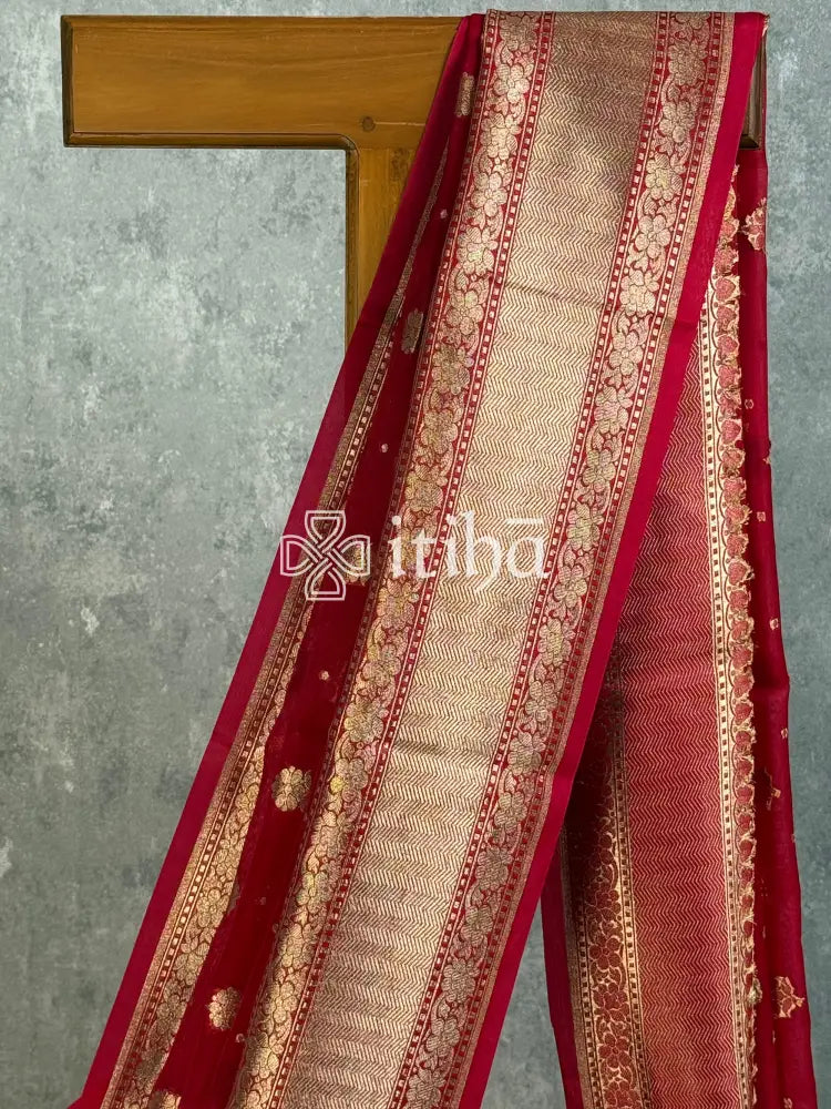 KORA WATER ZARI BHUTA HL BANARASI SAREE