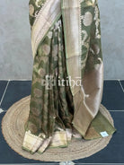 KORA WATER ZARI JAAL BANARASI SAREE