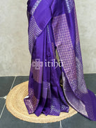 KOSA SILK BANARASI SAREE - Purple