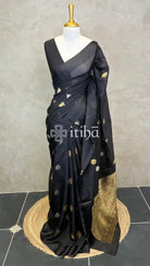 KOTA SILK BANARASI SAREE - Black