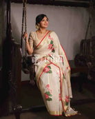 KOTA SILK LOTUS PRINTED SAREE