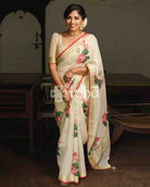KOTA SILK LOTUS PRINTED SAREE