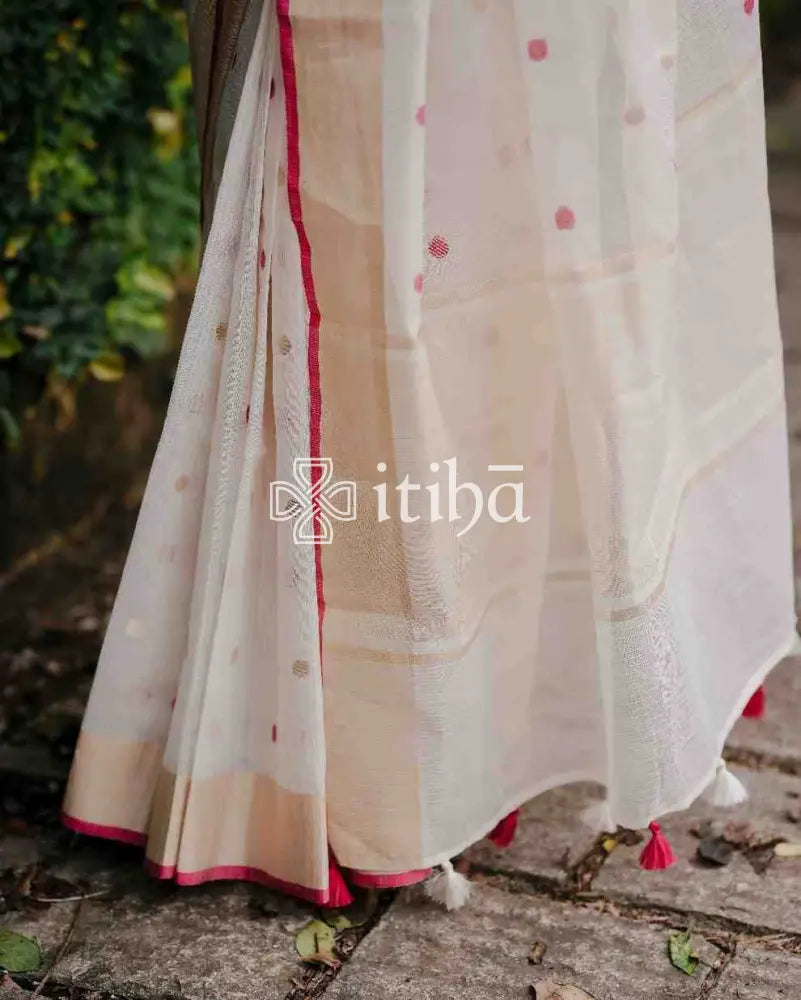 KOTA SILK POLKA DOTS SAREE