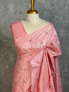LINED TUSSAR SILK EMBROIDERYSAREE