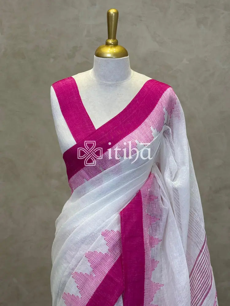LINEN HANDLOOM SAREE