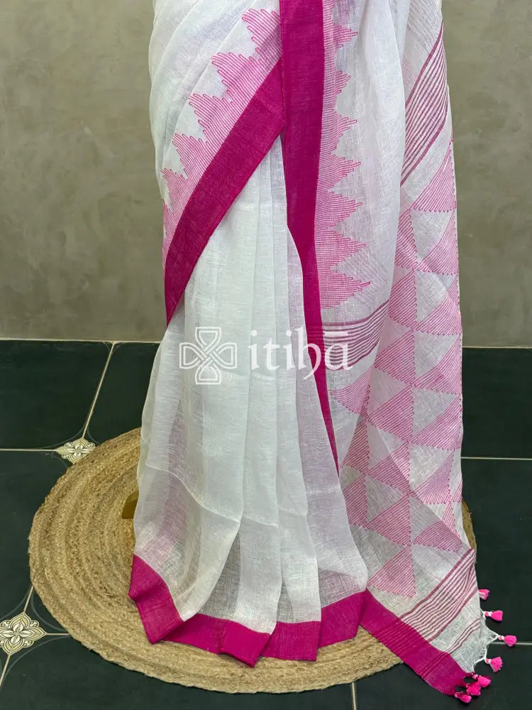 LINEN HANDLOOM SAREE