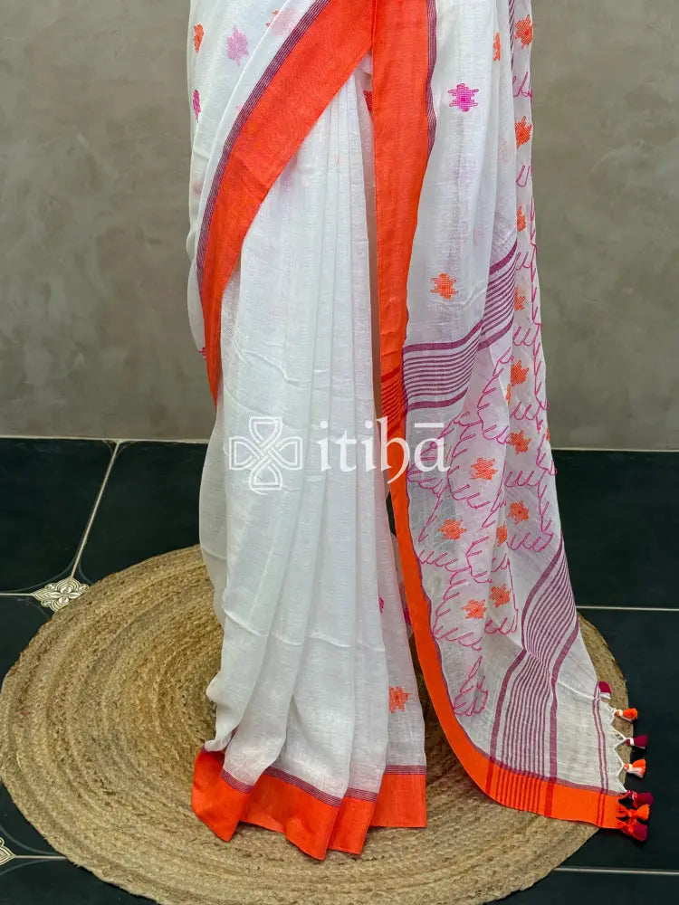 LINEN HANDLOOM SAREE